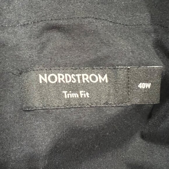 Nordstrom Trim Fit Linen Trousers Aqua Blue Gray Size 40 Waist NWT - Picture 11 of 14